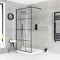 Milano Barq WalkIn Shower Enclosure with 1200mm x 700mm Tray