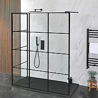 Milano Barq 2 Sided WalkIn Shower Enclosure with Slate Tray Choice of Sizes