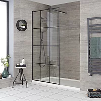 Milano Barq WalkIn Shower Enclosure with Tray 1400mm x 700mm