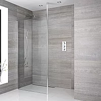 Milano Alto Wet Room Shower Enclosure Choice of Glass Size and Drain