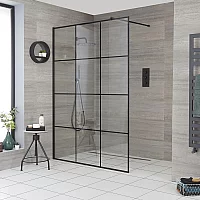 Milano Barq Wet Room Shower Enclosure with 800mm Glass No Drain