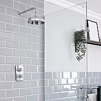 1 Outlet Shower Bath System with 300mm Wall Mounted Head Milano Elizabeth