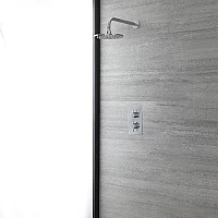 1 Outlet Chrome Shower Bath System 200mm Round Head Milano