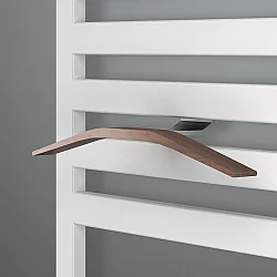 Lazzarini Way Aluminium and Teak EasyInstall Magnetic Towel Hanger