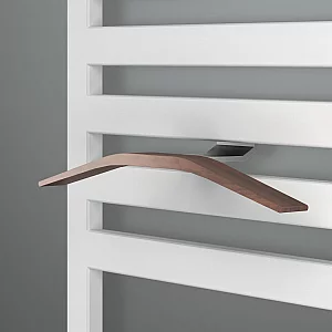 Lazzarini Way Aluminium and Teak EasyInstall Magnetic Towel Hanger