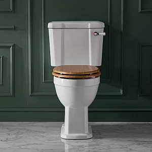 Milano Richmond Traditional Comfort Height Close Coupled Toilet with Cistern and Seat Choice of Finish and Seat