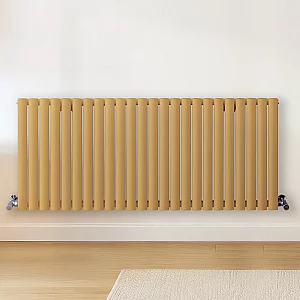 Milano Aruba Horizontal Designer Radiator Double Panel 600mm x 1416mm Autumn Yellow