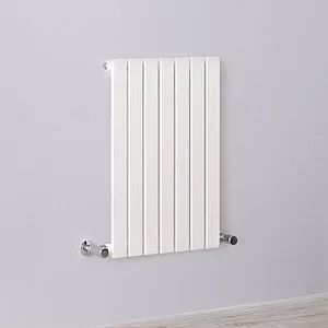 Milano Capri White Flat Panel Horizontal Designer Radiator 635mm x 413mm Single Panel
