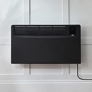 ECOSO Elio Black 2000W Smart Electric Convector Panel Heater 420mm x 755mm