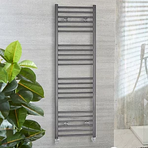 Milano Ive Pewter Straight Heated Towel Rail 1600mm x 500mm