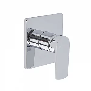Milano Hunston Modern Manual Shower Valve One Outlet Chrome