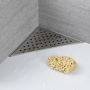Milano Barq Wet Room Shower Enclosure with 250mm Corner Drain with Grate 700mm