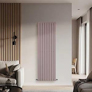 Milano Alpha Flat Panel Vertical Designer Radiator Single Panel 1780mm x 560mm Dahlia Purple
