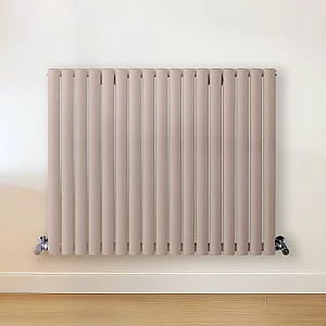 Milano Aruba Horizontal Designer Radiator Double Panel 800mm x 1000mm Rose Petal Pink