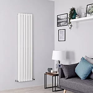 Milano Alpha Flat Panel Vertical Designer Radiator Double Panel 1780mm x 420mm White