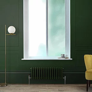 Milano Windsor Horizontal Traditional Column Radiator 2 Column 300mm x 785mm Evergreen