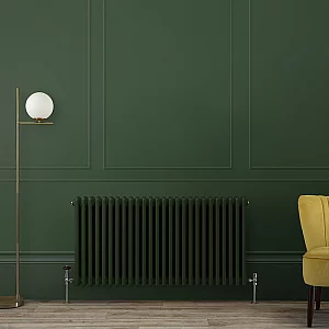 Milano Windsor Horizontal Traditional Column Radiator 2 Column 600mm x 1190mm Evergreen