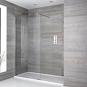 Milano Portland WalkIn Shower Enclosure and Tray 1100mm x 760mm