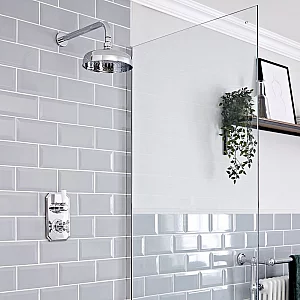 1 Outlet Shower Bath System with 300mm Wall Mounted Head Milano Elizabeth
