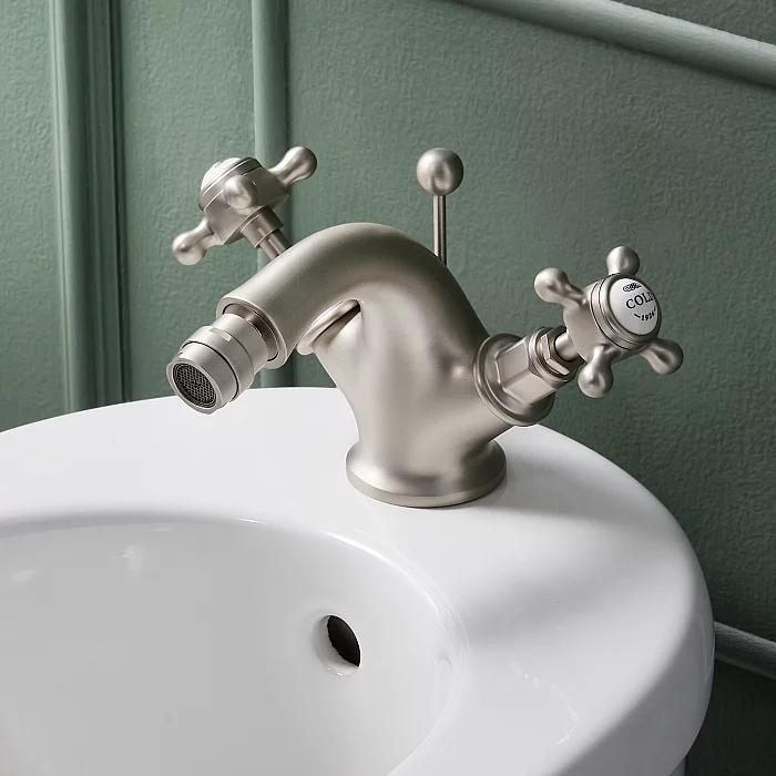 Milano Elizabeth Traditional Crosshead Mono Bidet Mixer Tap Choice of Finish