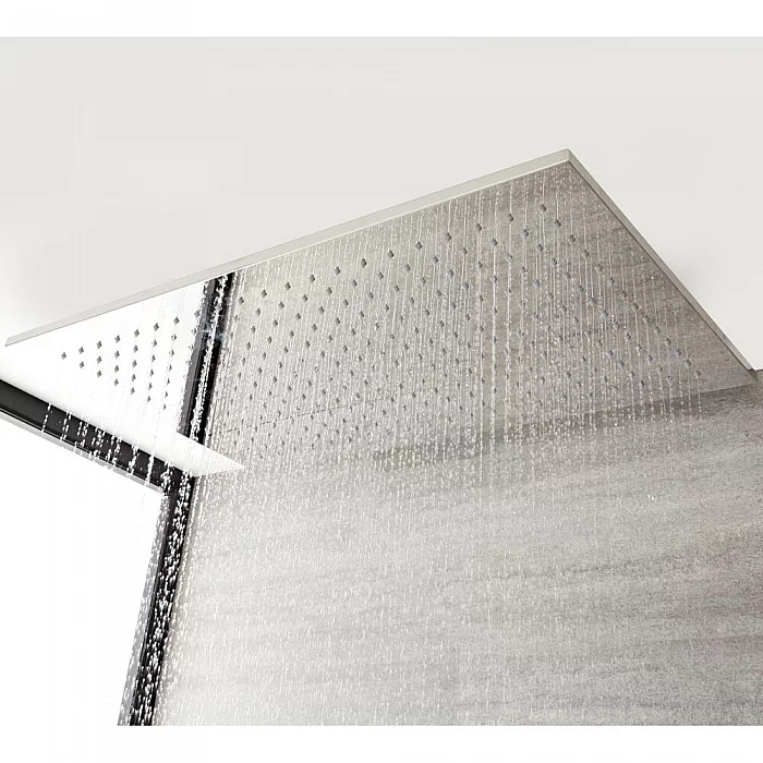 Milano Arvo Modern Large 800mm x 500mm Shower Head Chrome