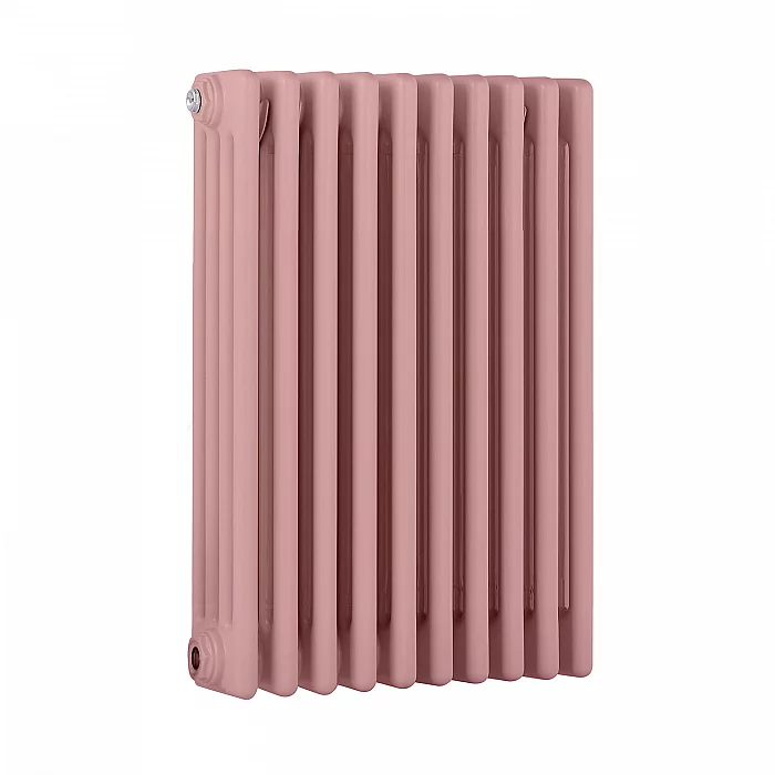 Milano Windsor Horizontal Traditional Column Radiator 4 Column 600mm x 425mm Camellia Pink
